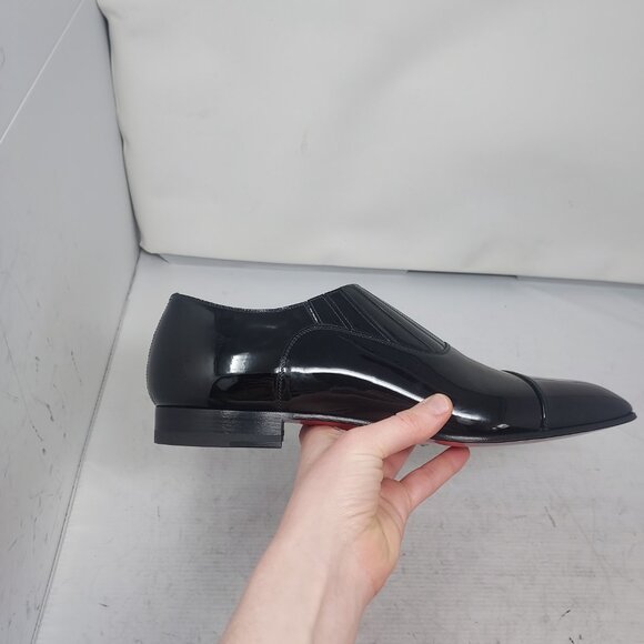 Christian Louboutin Greg on MENS Flat Patent Leather Shoe - Picture 3 of 10